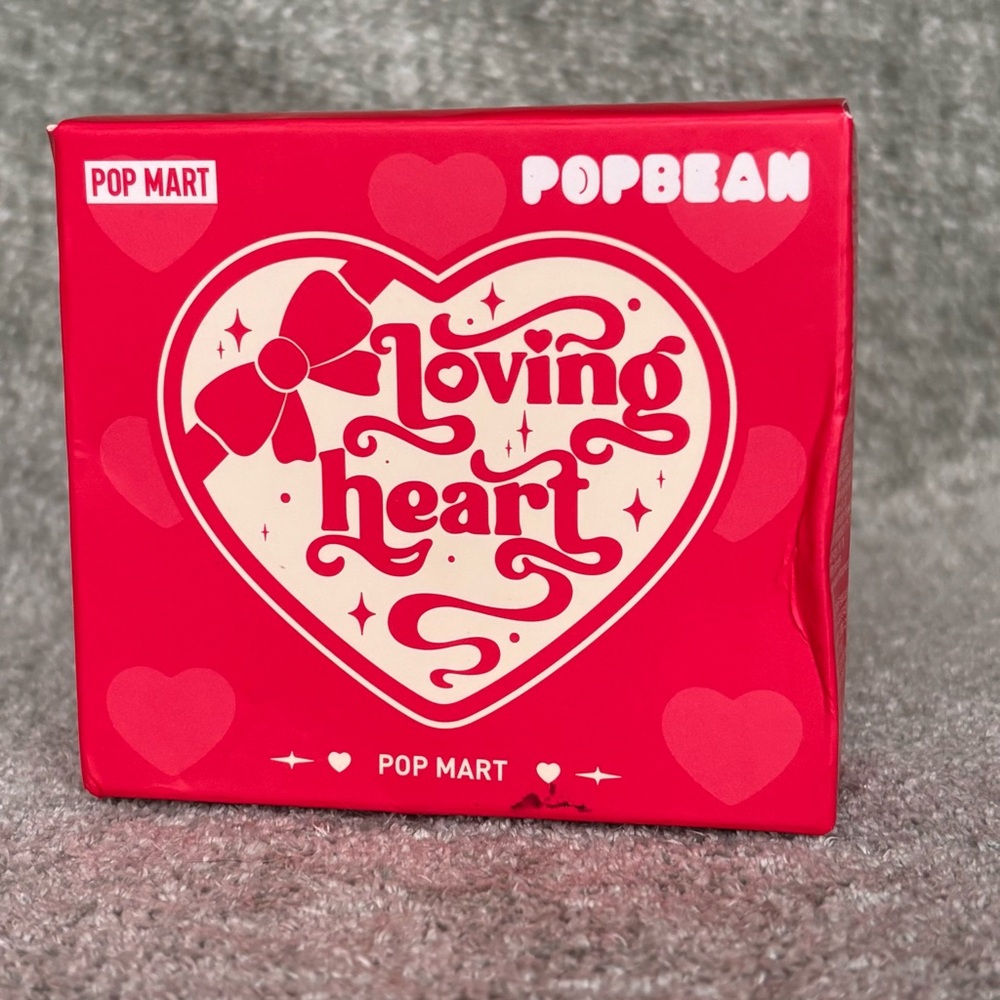 Pop bean Heart case | acrylic clear box | POP MART